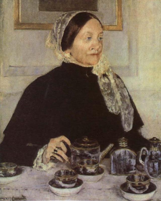 Mary Cassatt Lady at the Tea Table France oil painting art